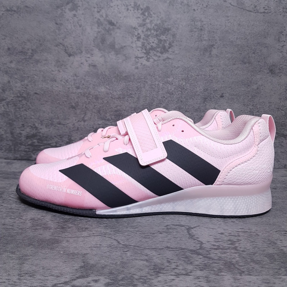 ADIDAS Adipower III Weightlifting Shoes Mens Size 15 Strap Pink Black JP9873